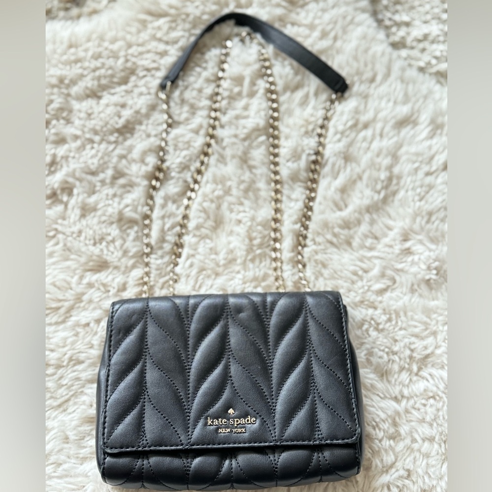 Kate spade set Quilted Briar lane chain bag and credit card keychain - Picture 5 of 13